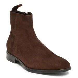 Bruno Magli Boots Men's 7.5M Dark Brown Suede Milton New